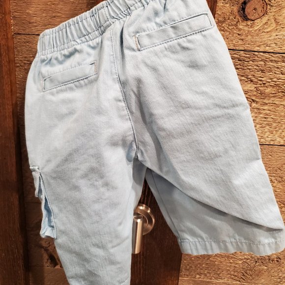 Gymboree Pants Blue Drawstring Pockets 3-6Mo - Picture 6 of 7